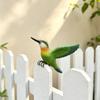Hummingbird Planter Decoration, Resin Realistic Bird Figurine with Multicolored Design and Hook for Garden, Yard, and Plant Displays