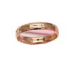 Russia 585 Purple Gold Ring Mosaic Pattern Stylish And Exquisite Open Rose Gold-Plated Ring