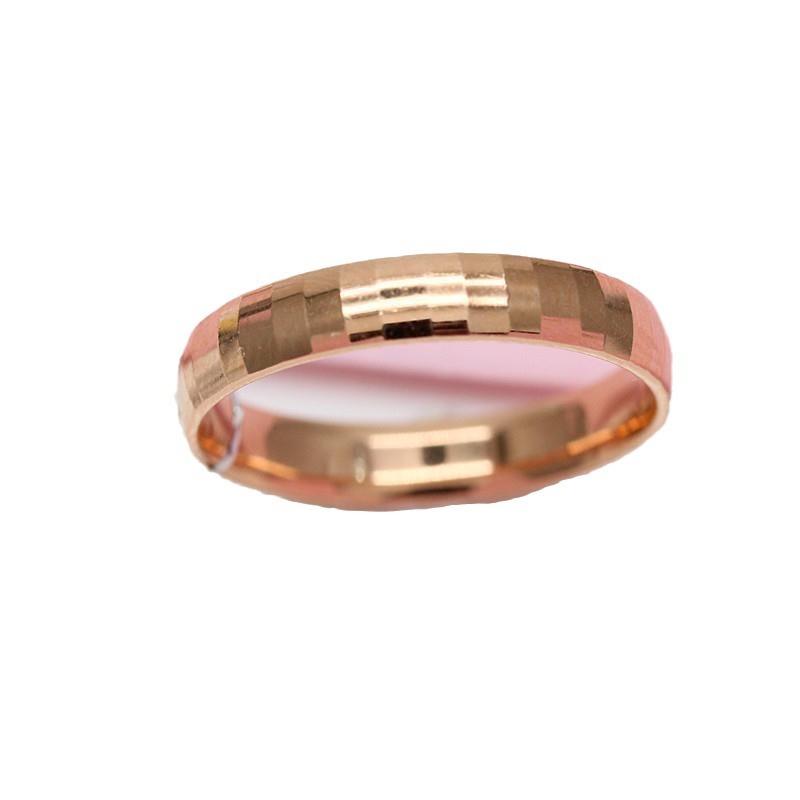 Russia 585 Purple Gold Ring Mosaic Pattern Stylish And Exquisite Open Rose Gold-Plated Ring
