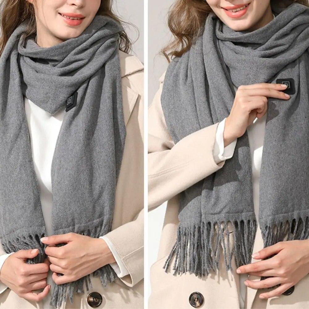 Σάλι Κασκόλ Unisex Επαναφορτιζόμενο Μαξιλαράκι Σάλι Θερμότερο Σάλι Ηλεκτρικό Χειμερινό Θερμότερο Ηλεκτρικό Θερμαινόμενο Κασκόλ Περίδεση Λαιμού