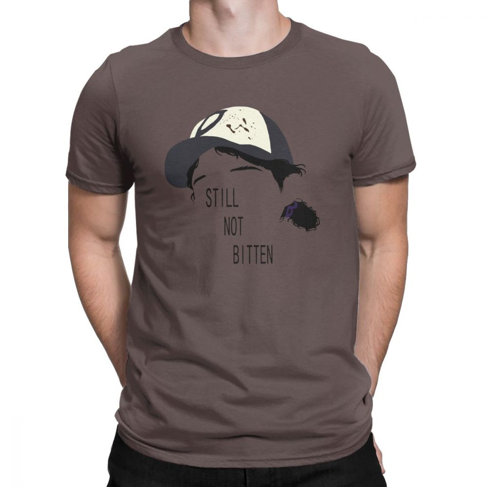 The Walking Dead TShirts Men Cool Telltale Games Thanksgiving Day Gift Clementine Outline Tees Printed Tops 100 Cotton T Shirt S