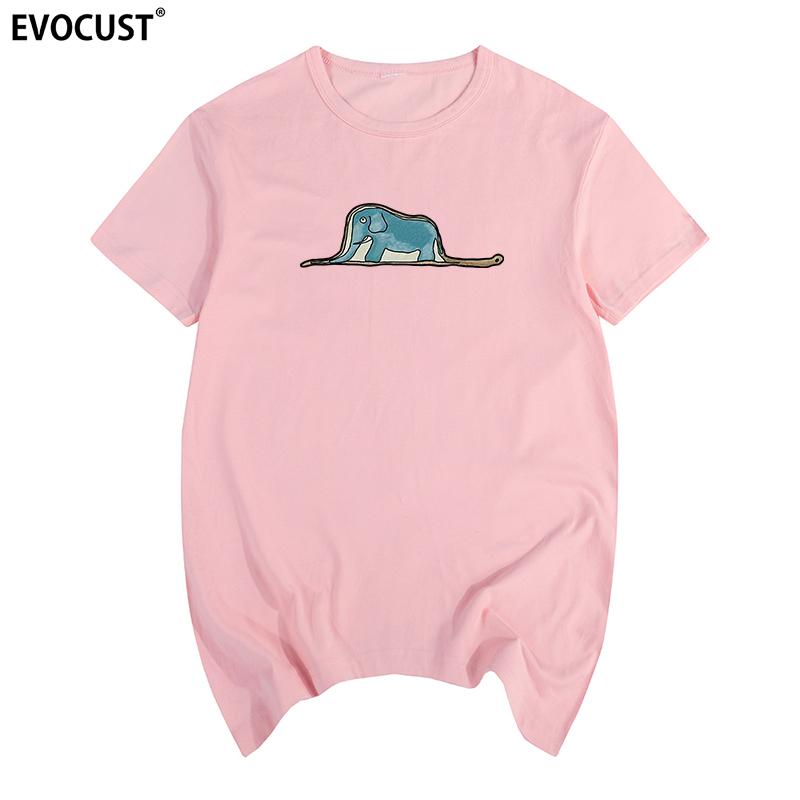 The Little Prince Boa constrictors eating an elephant Summer funny T-shirt Cotton Men T shirt New TEE TSHIRT Womens