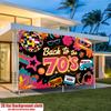 70s disco party background decoration background photo props