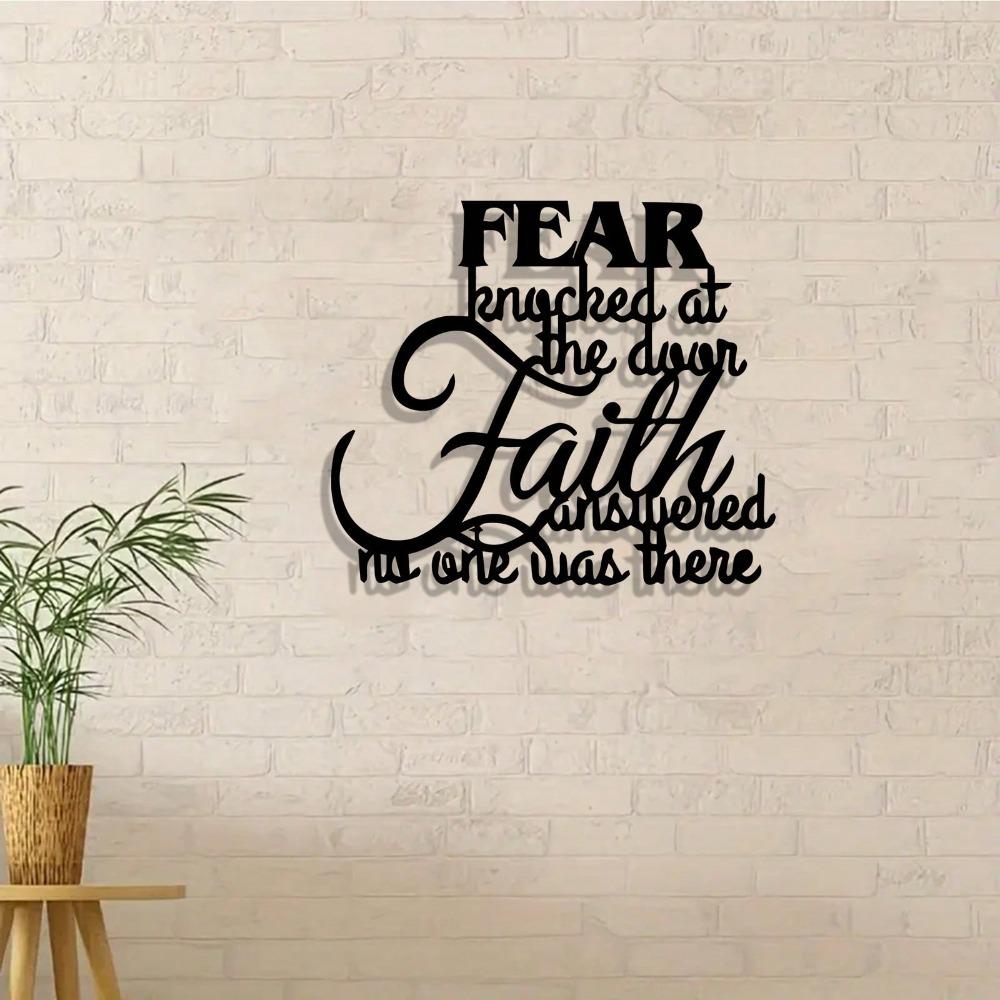Inspirational Metal Wall Art Vintage Finish Motivational Quote Home Office Decor Weather Resistant Gift Halloween