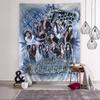 Music Group NNMIXX Anime Tapestry Hippie Flower Wall Carpets Dorm Decor Cheap Hippie Wall Hanging