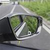 ABS Rearview Mirror Rain Shade Rainproof Eyebrow Frame Decorative Cover Trim Accessories For Volkswagen T-Roc T Roc 2018 - 2024