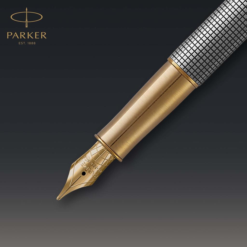 PARKER Sonnet Premium Sizzle GT Fountain Fine 18K Gold Gift Officially Product Number 1931489 Pen, Nib, Nib, Boxed, Imported,