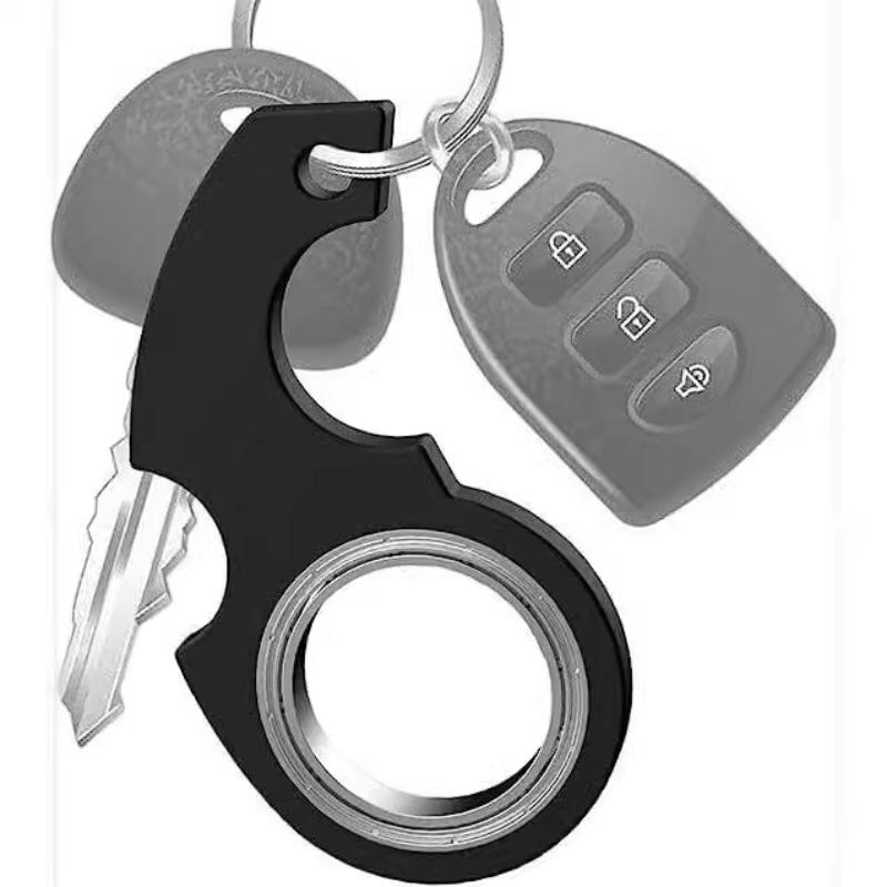 Hot Sale New Karambit Spinner Finger Swivel Claw Knife Keychain High Quality Metal Grain Texture Fidget Spinner Metal Keych Toy