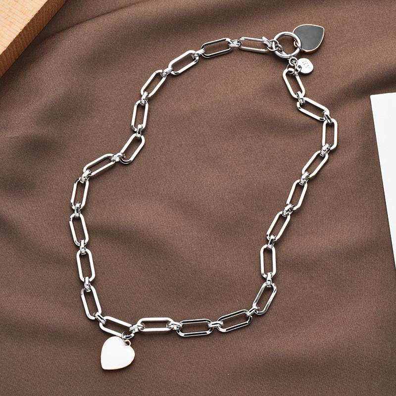 

Корейское модное ожерелье с подвеской в виде сердца и букв, изготовленное из титана премиум-класса для всех случаев жизни