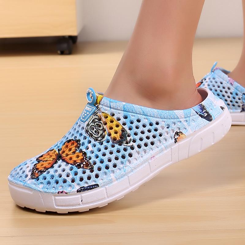 Mujer Moda Zuecos Sandalias de playa Zapatos huecos Viajes Al aire libre  Zapatillas de ocio Zuecos de jardín comprar a buen precio — entrega  gratuita, reseñas reales con fotos — Joom