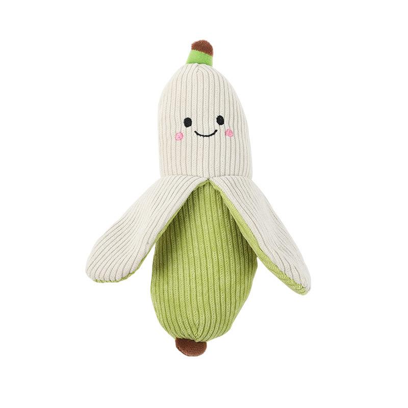 Dog Sound-making Toy, Soothing Vegetable Companion, Entertainment for Boredom Relief, Teeth Grinding, Interactive Plush Pet Toy
