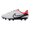 Nike Tiempo Legend 10 Academy MG GS Ready Pack Çocuk Spor Ayakkabıları Beyaz Parlak-Kırmızı Siyah DV4348-100