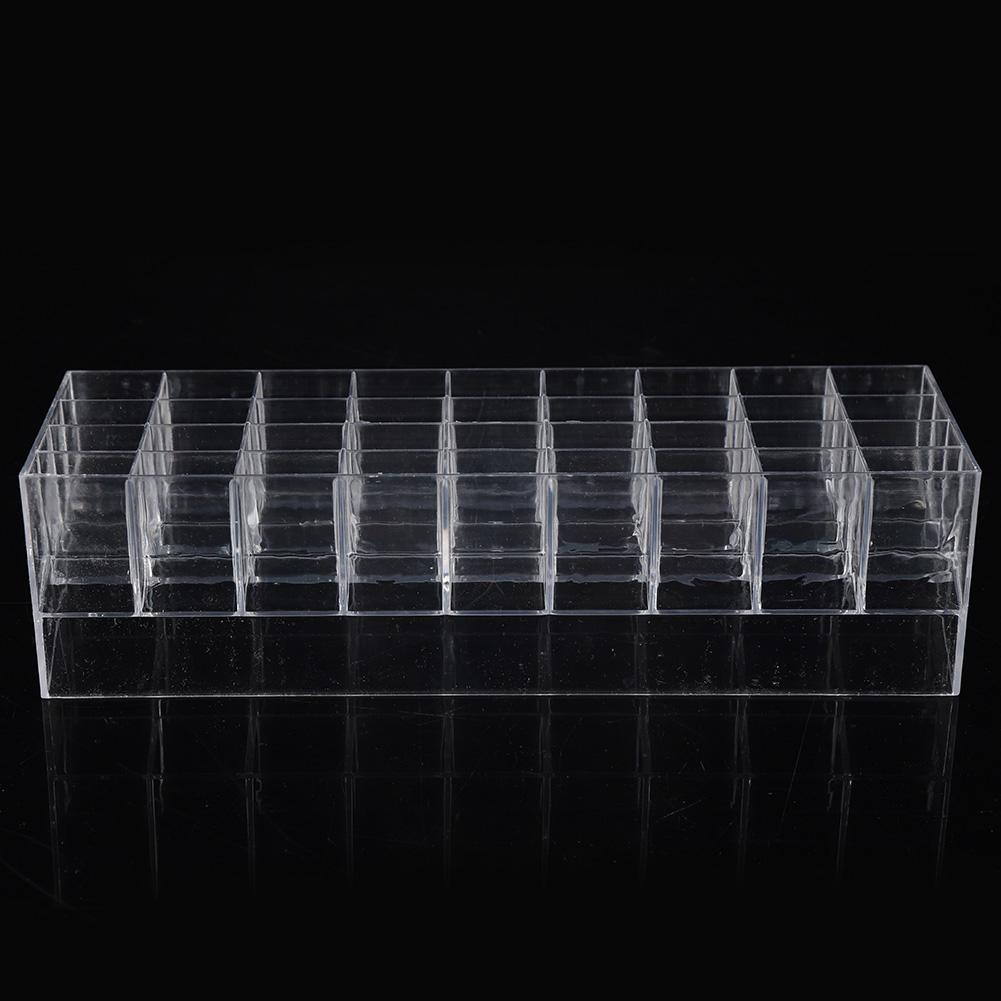 36 Grids Transparent Lipstick Display Case Storage Box Nail Brush Organizer Cosmetic Display