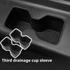 for Hyundai Santa Fe 6/7 Seats 2025 2025 Third Row Door Side Cup Holder Insert Cup Box Shock-Absorbing Storage Tray TPE Tidying