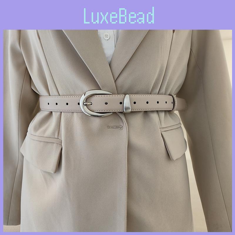 Style Minimalist Womens Waist Belt Metal Pin Buckle Dress Suit Belt Shapewear