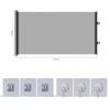Retractable Pet Gate Screen Door-Stair Gates For Dog Cat Portable Dog Gates With Reinforced Strip Design To Prevent Crawling