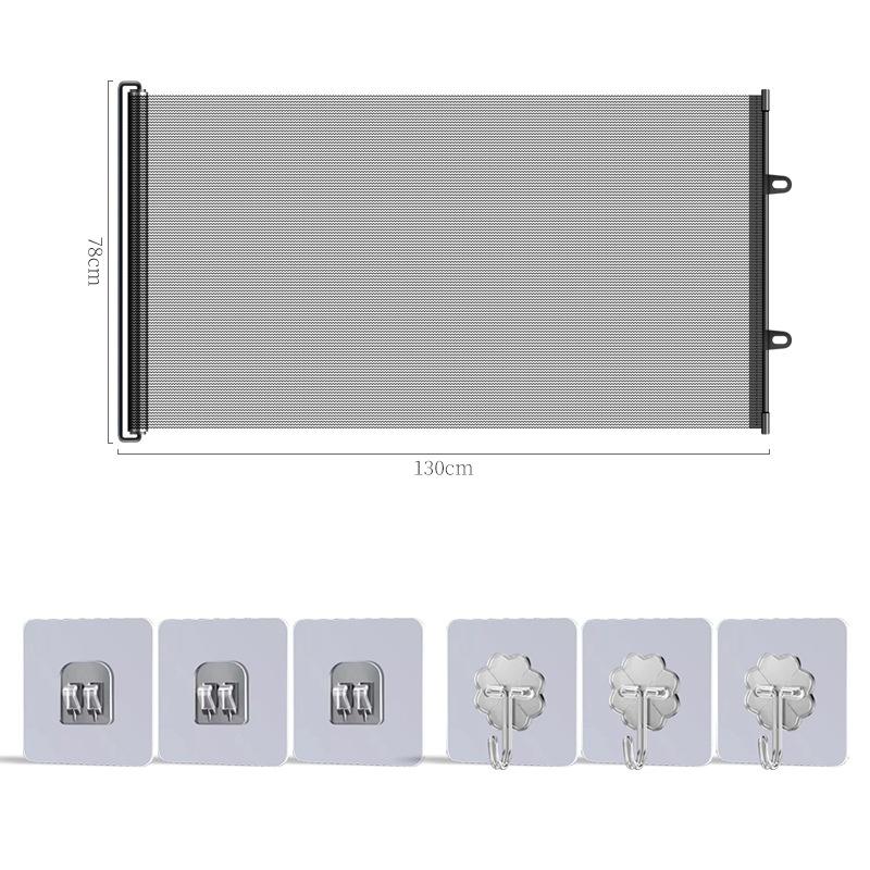Retractable Pet Gate Screen Door-Stair Gates For Dog Cat Portable Dog Gates With Reinforced Strip Design To Prevent Crawling