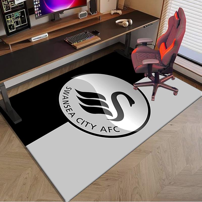 Football Club Emblem Printed Area Rug for Office, Chair Rug, Decorative Carpet Floor Mat, Large Size Fan gifts Christmas gifts
