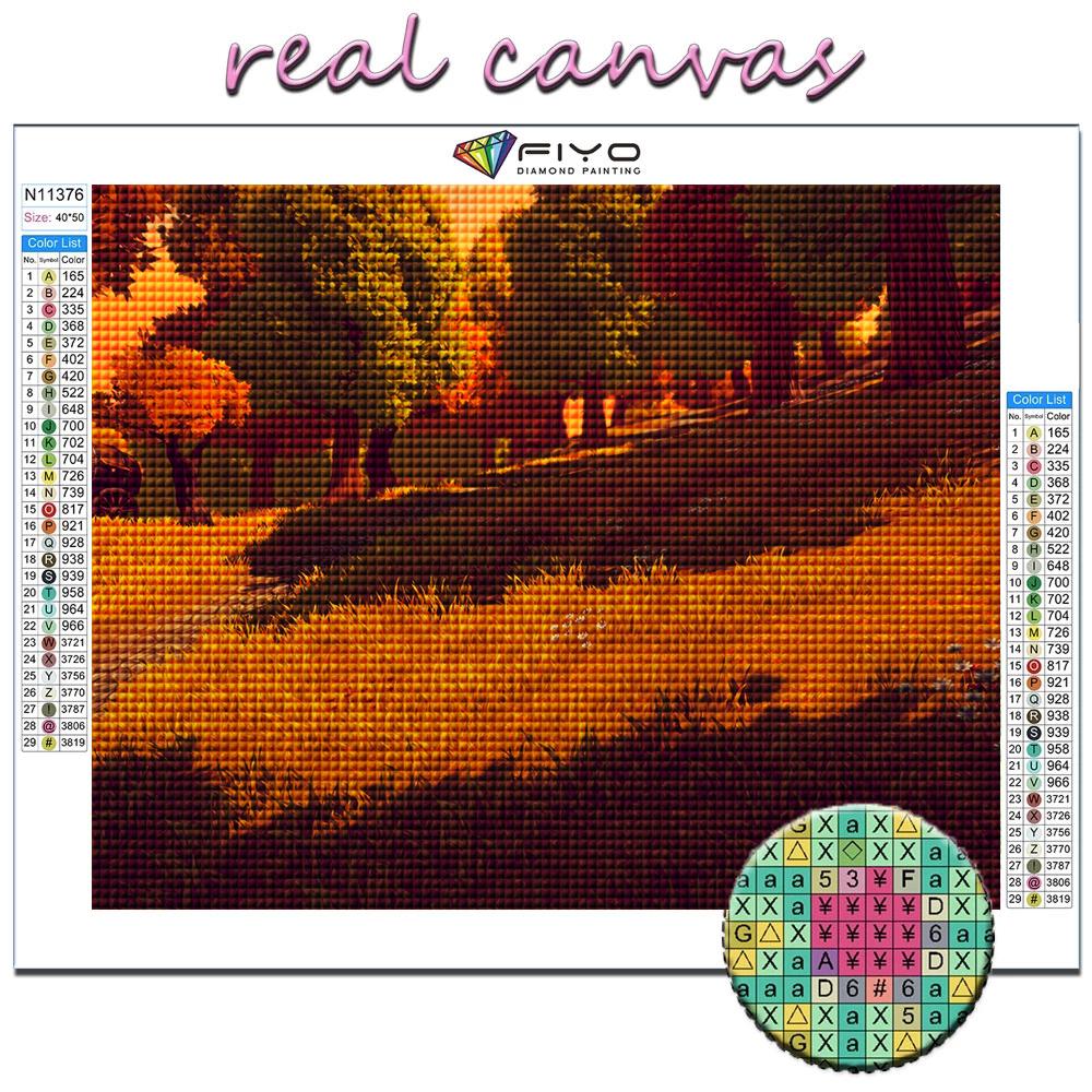 Pittura Diamante 5D Fai da Te Halloween Paesaggio Zucca Spaventosa Punto Croce Ricamo Mosaico Diamante Pieno