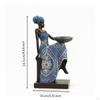 African Lady Figurine Candle Holder Afrocentric Woman EthnicInfluenced