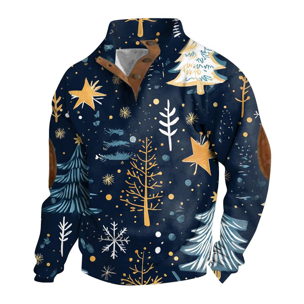 Spring And Men's Standing Collar Sweatshirt Is Outdoor Casual Sweaters Tops