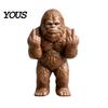 Miniature Resin Gorilla Ornaments Gorilla/Frog Figurine, Animal Ornament, Funny Gesture Statue Small Car Dashboard Accessories for Desktop Decor, Cute