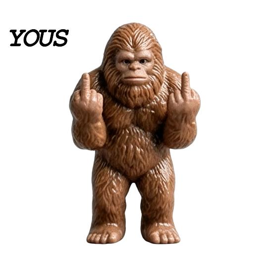 Miniature Resin Gorilla Ornaments Gorilla/Frog Figurine, Animal Ornament, Funny Gesture Statue Small Car Dashboard Accessories for Desktop Decor, Cute