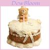 Peluche Gâteau à la Crème Ours avec Tissu Doux Réversible Pour Offrir du Plaisir