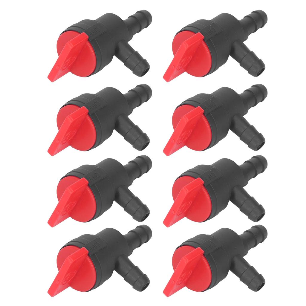 8Pcs 1/4in Kraftstoff Cut Off Ventil 90 Grad Abschaltung Ventil Gerade Gas Ventil für Stens für Oregon für
