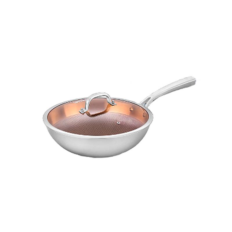 Kang Yi Le 7-Layer 304 Stainless Steel Honeycomb Wok with Lid