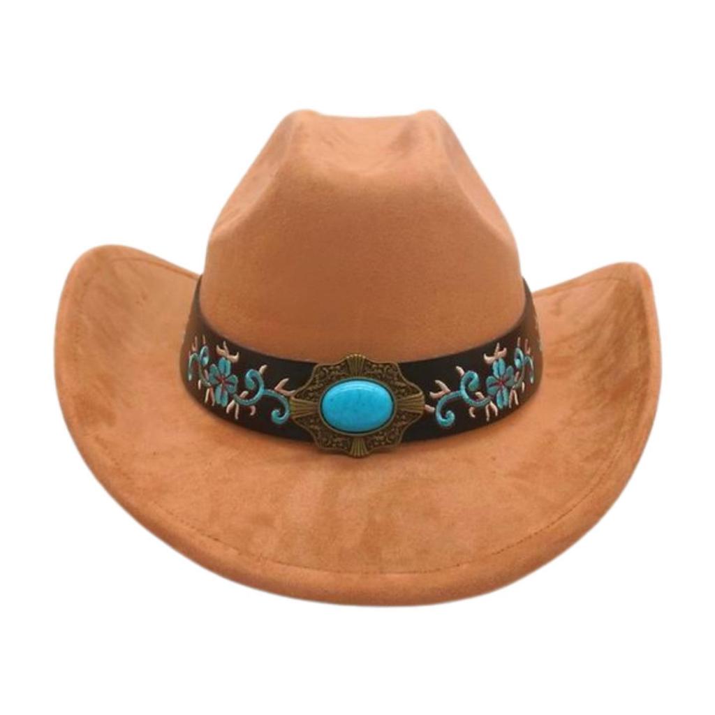 Foreign Trade  Tourism Top Hat Niche Western Cowboy Hat Niche Ethnic Style Skull Stage Dance Performance Hat