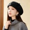 Wool Beret Women's Autumn and Winter Fashion Painter Hat Temperament Bud Hat Warm Pumpkin Hat