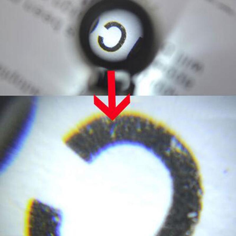 60X Mini Magnifier Microscope With Led Light Jewelry Jeweler Currency Dectector