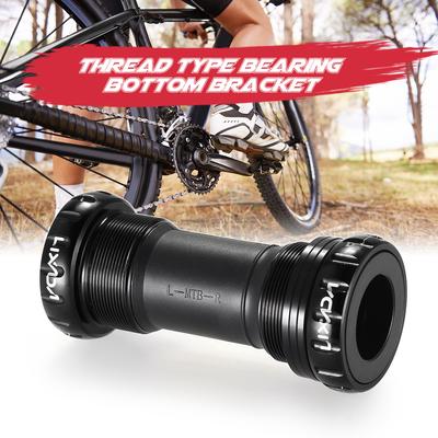 Lixada MTB אופני הרים רכיבה על אופניים סוג חוט סוגר תחתון סגסוגת אלומיניום 68mm/73mm BB Crank