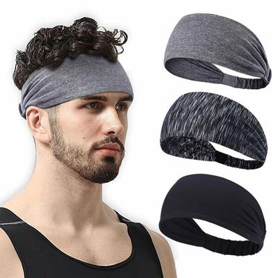 Men Women Yoga Headband Non Slip Sweatband Elastic Hair Band for Workout Running Athletic Wide Turban Headbands
