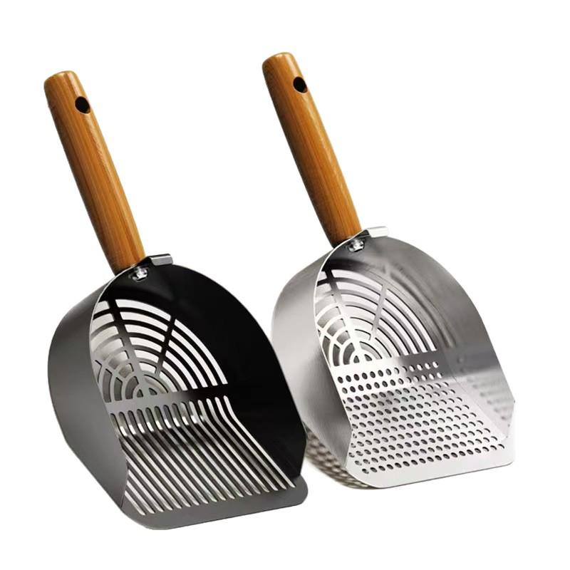 Stainless Steel Tofu Cat Litter Scoop - Large Size Pet Cleaning Tool
