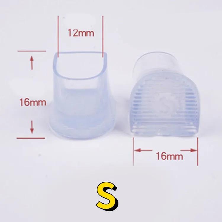 2pcs Silencer Heel Protector Useful Antislip High Heeler Stoppers Wearable Non-slip Round Heel Shockproof Shoes Accessories