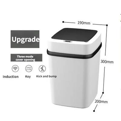 Smart Trash  Kitchen Bathroom Recycling TrashCan Automatic Sensor Dustbin Electric Waste Bin Waterproof Wastebasket For 13L