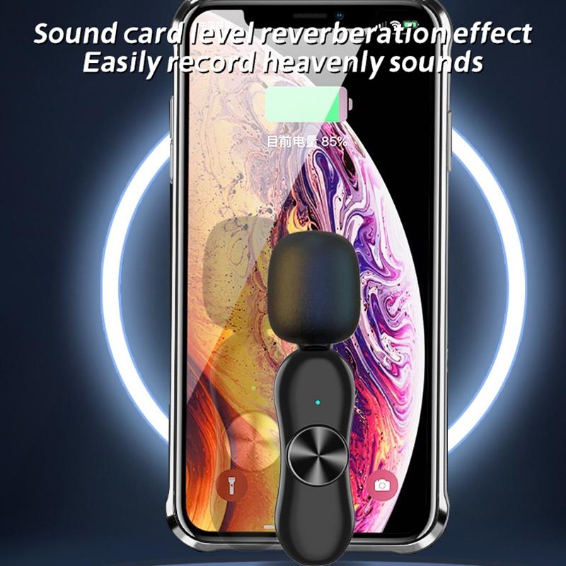 Wireless Lavalier Microphone For Live Streaming/Youtube/Facebook Live Plug And Play Portable Wireless Noise Canceling Microphone