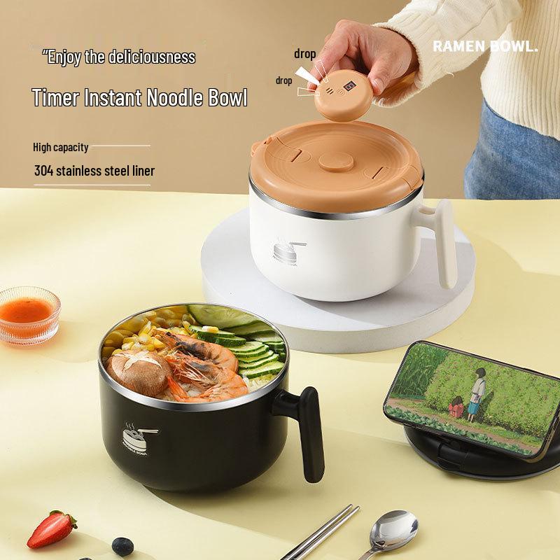 Zhinianhua 304 Stainless Steel Insulated Instant Noodle & Lunch Bowl