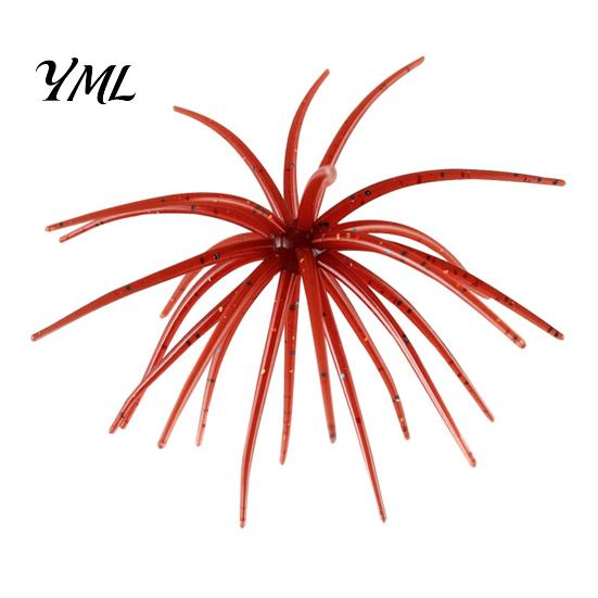 Elastic Soft Baits for Saltwater Floating Sea Urchin Lures, Highly TPE Bionic Fishing Baits, Finesse Lures Weed Lines Flexible Realistic Tentacles