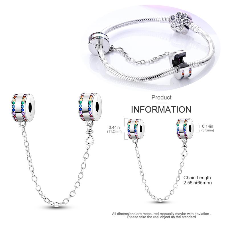 New Copper Star Moon Peach Heart Safety Chain Charm Beads Suitable For Pan Bracelets Diy Women'S Jewelry Gifts