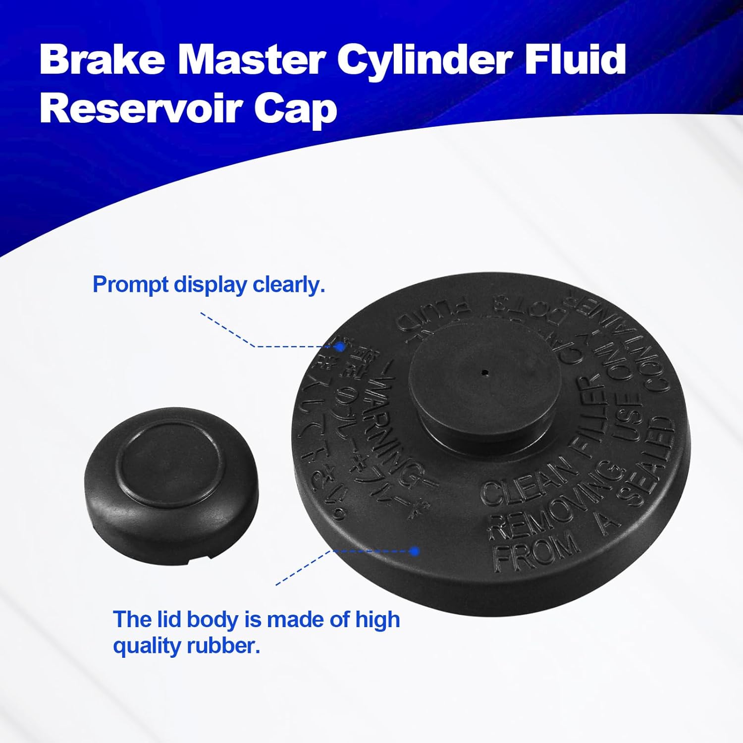 Master Cylinder Cap Brake Master Cylinder Fluid Reservoir Cap Compatible with 1996-2001 4Runner 1992-2010 Camry 2003-2007 Highlander 1998-2004 RAV4