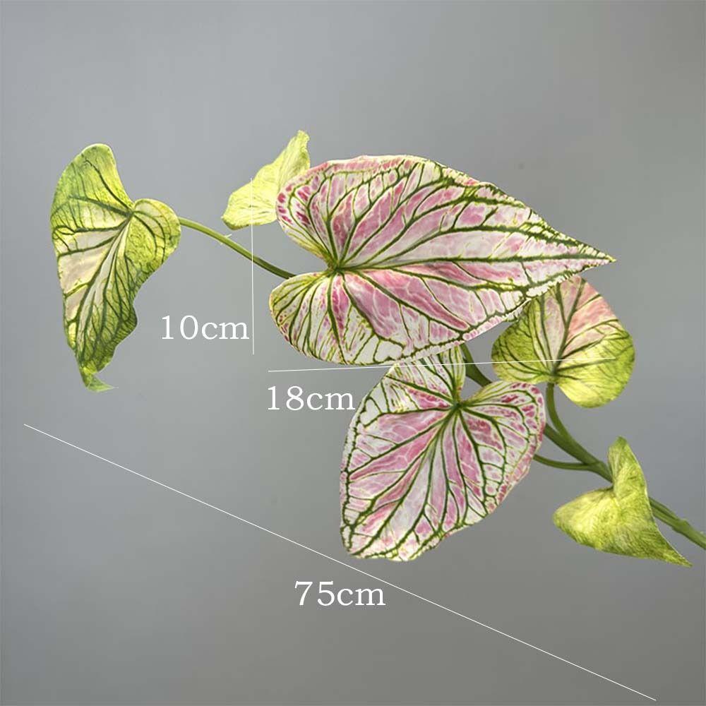 Tropical Plant Simulation Taro Leaf Plant Artificial Green Plant Leaves Wedding Party Decor
