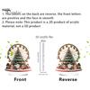 Christmas Tree Tabletop Decor 2D Acrylic Ferris Wheel Ornament for Holiday Tree, Festive Room Interior Decoration Display Board, Decoration,