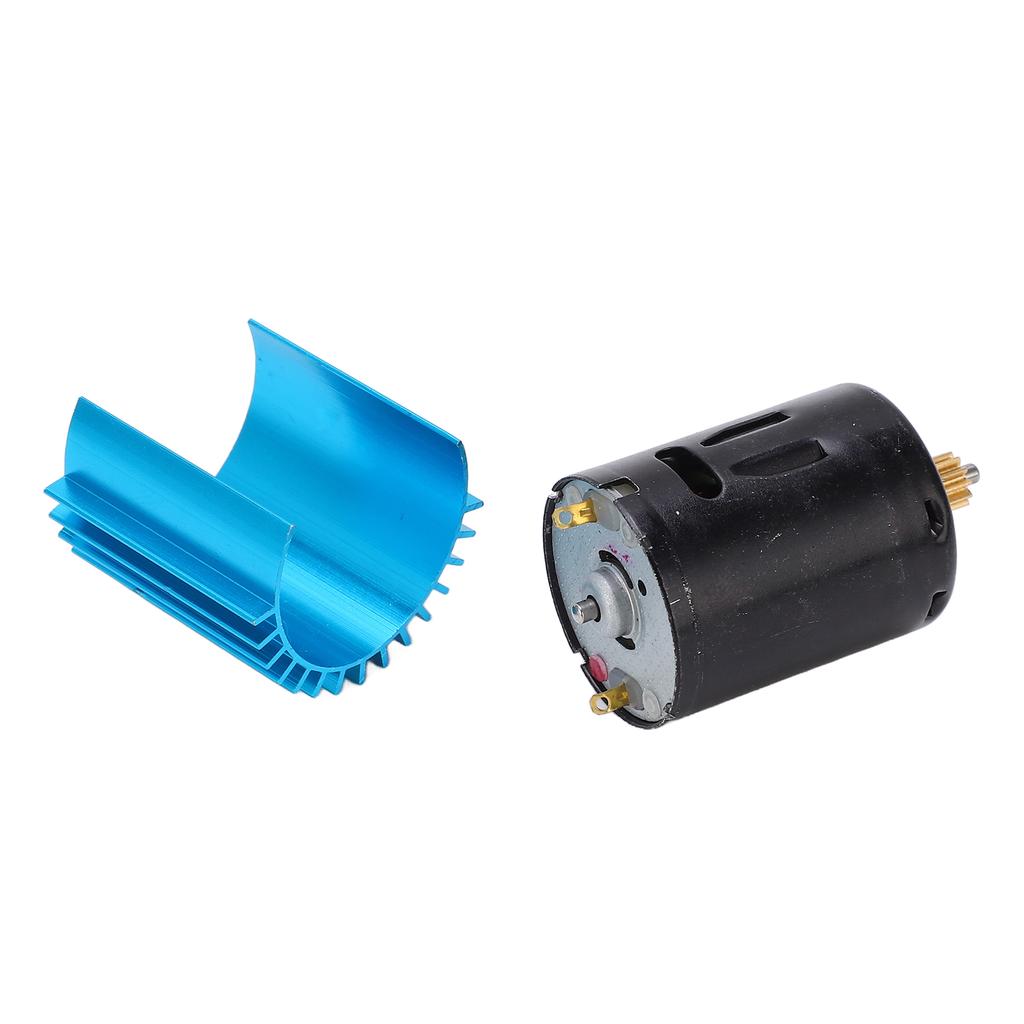 52000 Rpm High Speed Metal 370 Motor Radiator RC Car Upgrade Parts Accessories for WPL D12(Blue )