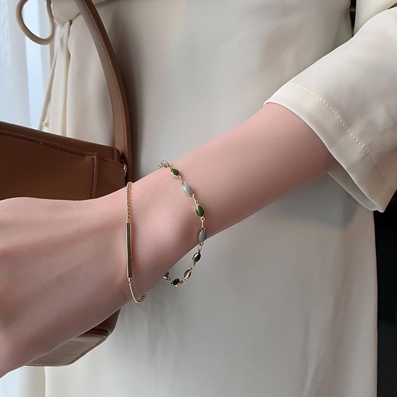 South Korea Dongdaemun Bracelet Female Ins Personality Design Cold Wind French Bracelet Tide