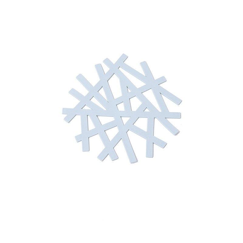 Schneeflocken Hohl Isolieruntersetzer Tisch Schüssel Matten Zuhause Weihnachten Hochzeit Deko Hitzebeständiges Platzset für Esstisch