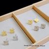 Versatile Four-Leaf Clover Stud Earrings, s925 Silver Needle, Chic Design for Women