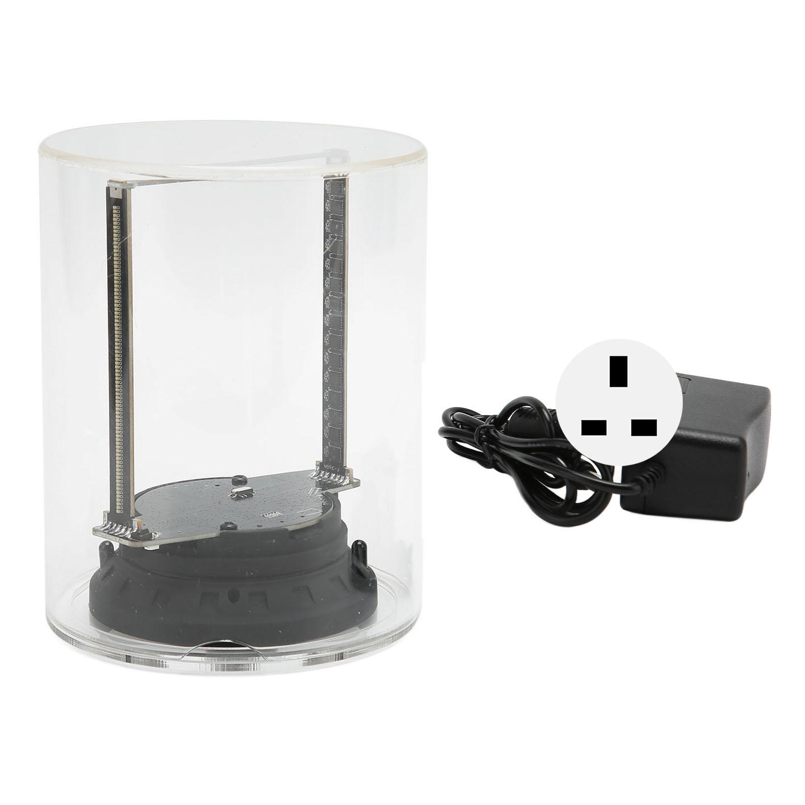 

3,9-дюймовый 3D-голографический вентилятор 160 светодиодов Встроенная карта памяти 8 ГБ Управление через приложение Wi-Fi Голографический дисплей с прозрачной крышкой